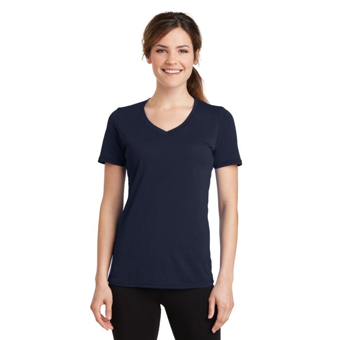 Women's Performance Blend V Neck Tee Thumbnail