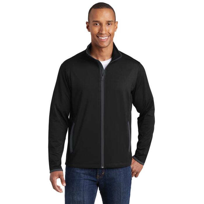 Sport Wick ® Stretch Contrast Full Zip Jacket Thumbnail