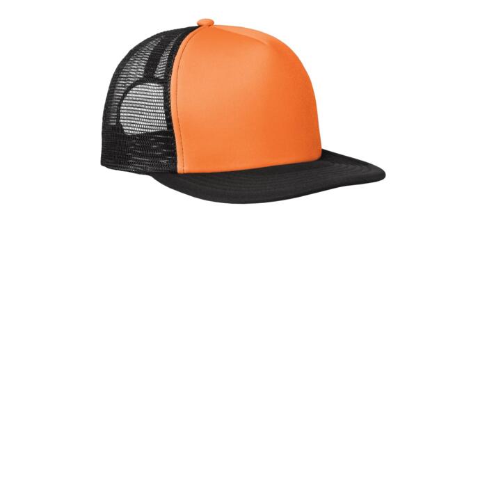Flat Bill Snapback Trucker Cap Thumbnail