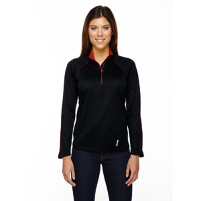 Ladies' Radar Quarter-Zip Performance Long-Sleeve Top Thumbnail