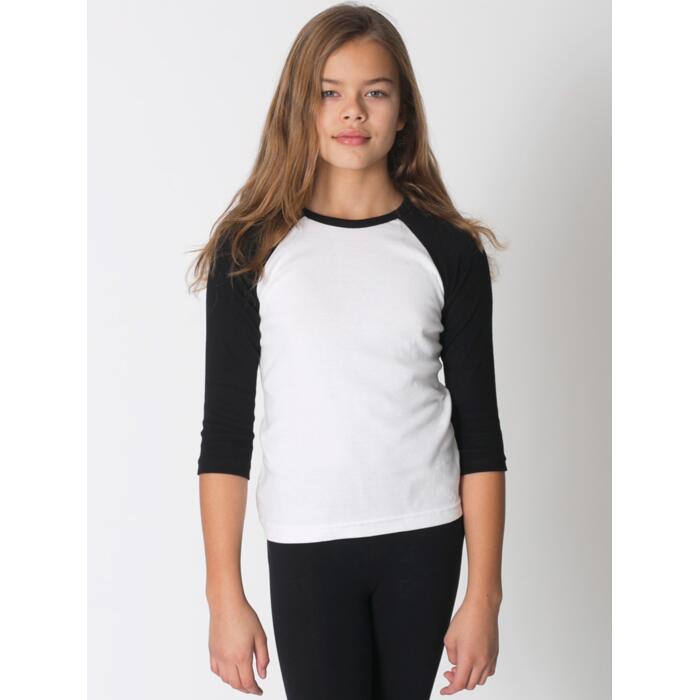 4253 Youth Baby Rib 3/4 Sleeve Raglan Thumbnail