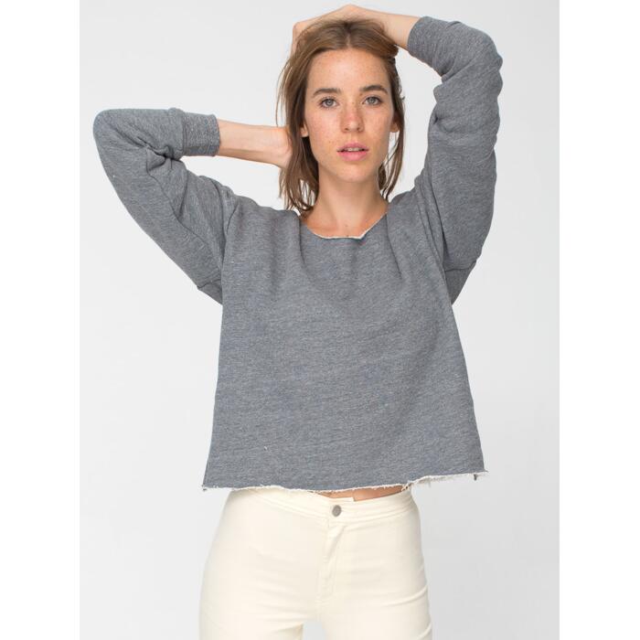 HVT316 Heavy Terry Athletic Crop Sweatshirt Thumbnail