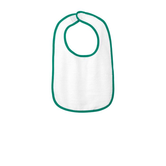 Infant Contrast Trim Terry Bib Thumbnail