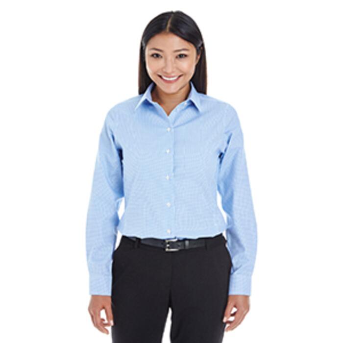 Ladies' Crown Collection® Royal Dobby Woven Shirt Thumbnail