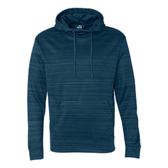 Adult Odyssey Striped Poly Fleece Pullover Hood Thumbnail