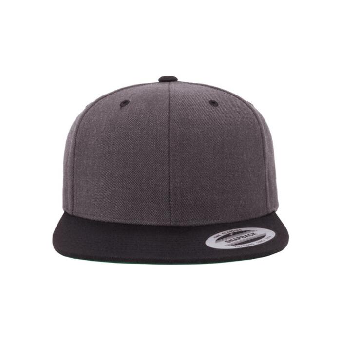 Adult Flat Visor Classic Two-Tone Snapback Cap Thumbnail