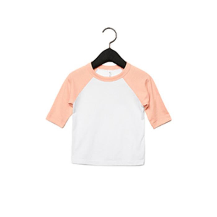 Toddler Three-Quarter Sleeve Baseball T-Shirt Thumbnail