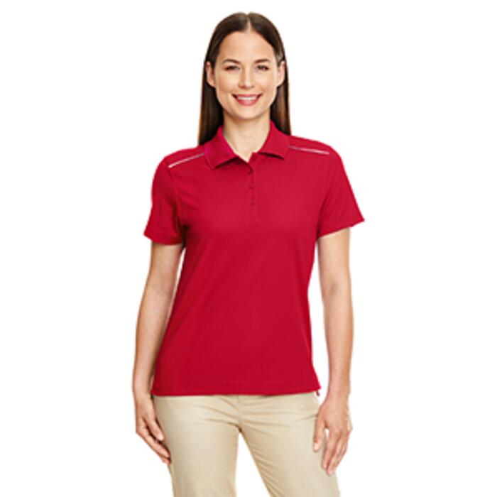 Ladies' Radiant Performance Piqué Polo with Reflective Piping Thumbnail