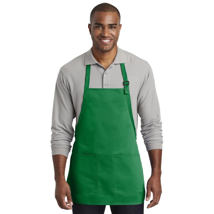 Medium Length Two Pocket Bib Apron Thumbnail