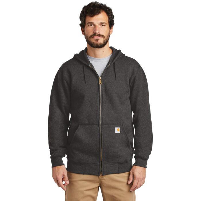 Midweight Hooded Zip Front Sweatshirt Thumbnail