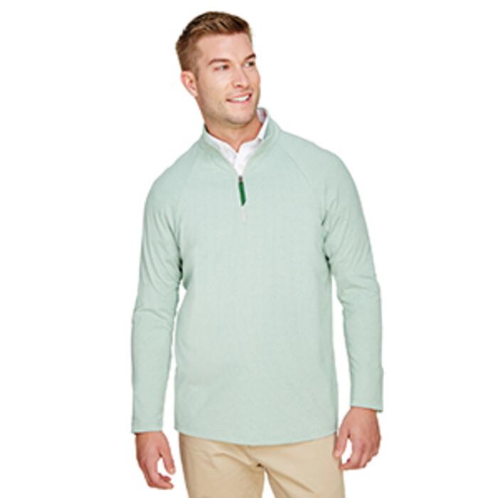 CrownLux Performance® Men's Clubhouse Micro-Stripe Quarter-Zip Thumbnail
