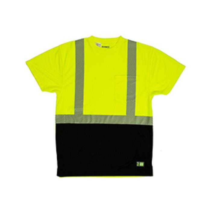 Unisex Hi-Vis Class 2 Color Blocked Pocket T-Shirt Thumbnail