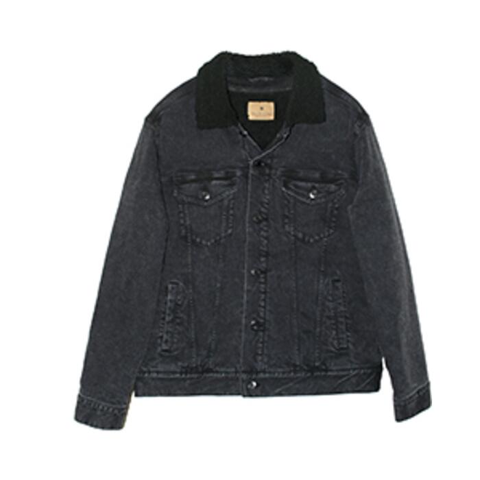 Unisex Sherpa-Lined Denim Jacket Thumbnail