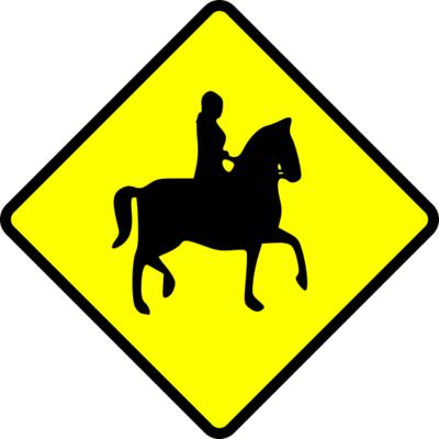 Leomarc caution horse rider Thumbnail