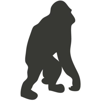 Animal Shilouette   Gorilla Thumbnail