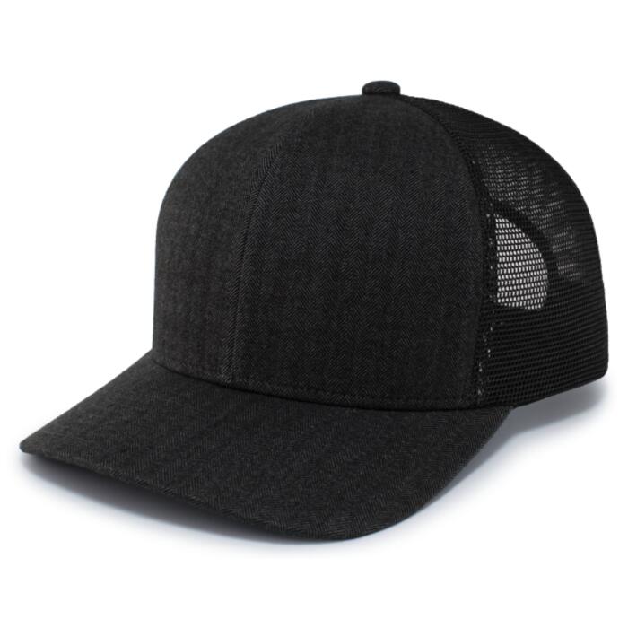 Pacifit Headwear HERRINGBONE TRUCKER CAP Thumbnail