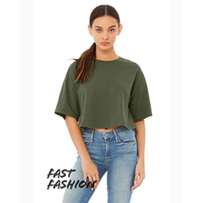 FWD Fashion Ladies' Jersey Cropped T-Shirt Thumbnail