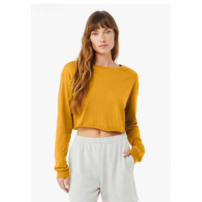 FWD Fashion Ladies' Cropped Long-Sleeve T-Shirt Thumbnail