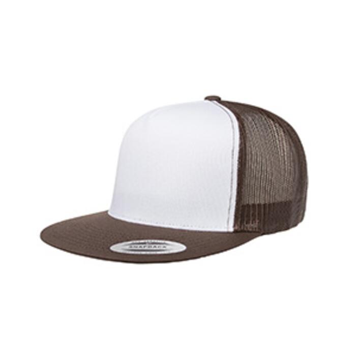 Adult Classic Trucker with White Front Panel Cap Thumbnail