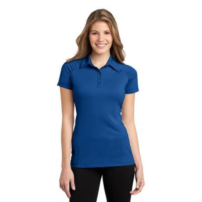 Ladies Fine Stripe Performance Polo Thumbnail
