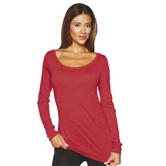 Next Level Tri-Blend Long-Sleeve Scoop Tee Thumbnail