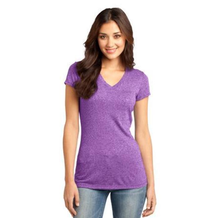 Juniors Microburn ® V Neck Cap Sleeve Tee Thumbnail