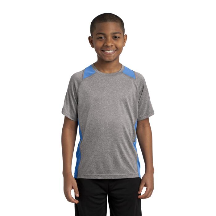 Youth Heather Colorblock Contender ™ Tee Thumbnail