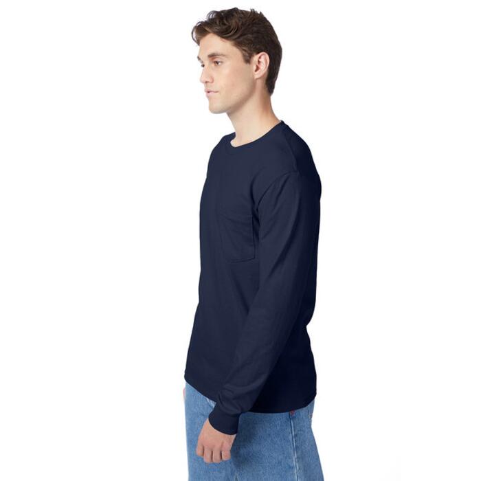 6.1 oz. Tagless® ComfortSoft® Long-Sleeve Pocket T-Shirt Thumbnail