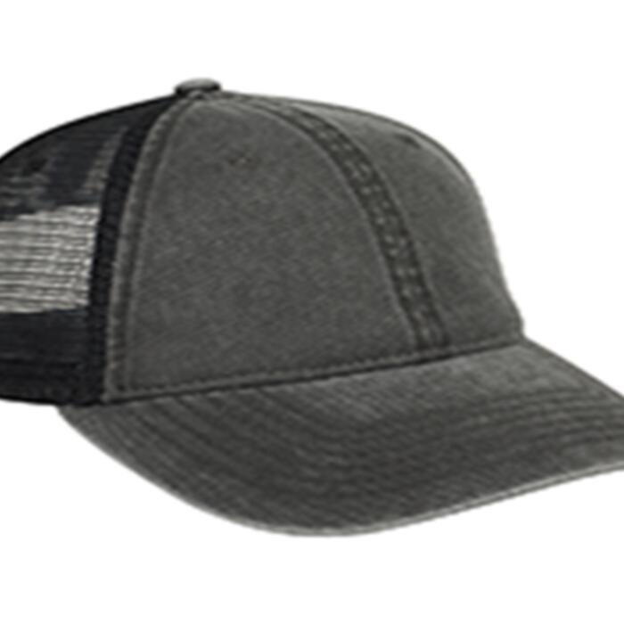 WASHED PIGMENT DYED COTTON TWILL LOW PROFILE STYLE SOFT MESH BACK CAPS Thumbnail