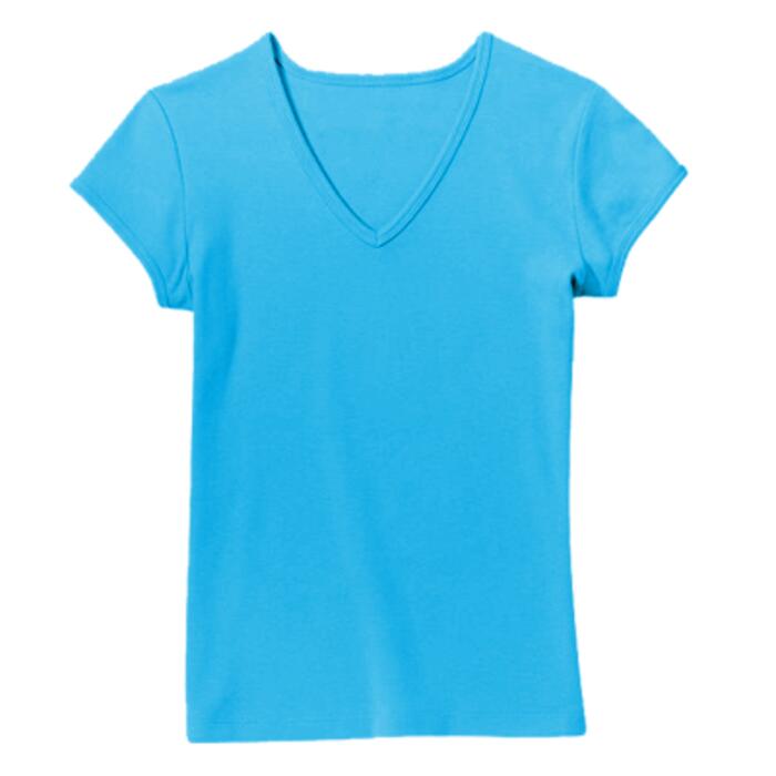 Anvil® Ladies 100% Ring Spun Cotton V-Neck T-Shirt  Thumbnail
