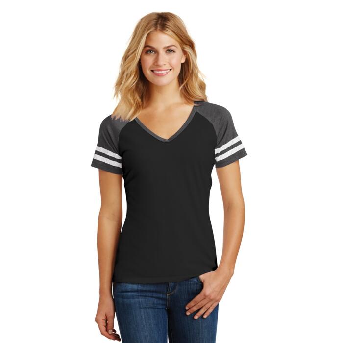 Ladies Game V Neck Tee Thumbnail