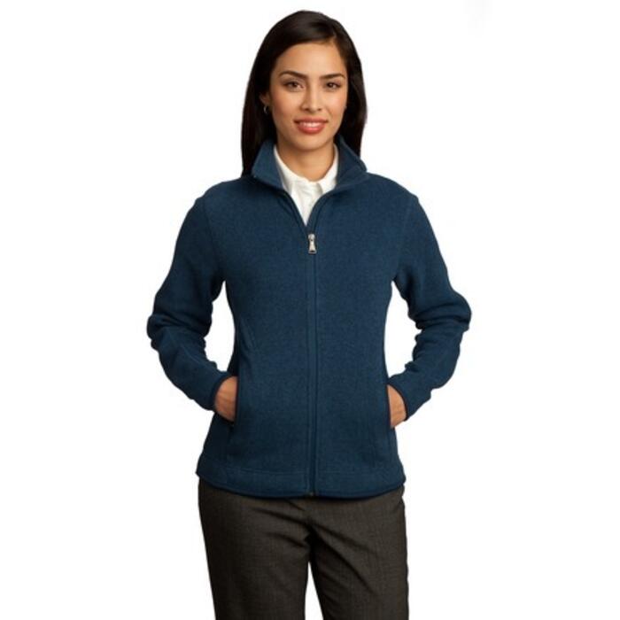 Ladies Sweater Fleece Full Zip Jacket Thumbnail