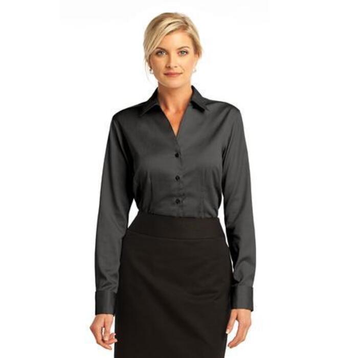 Ladies French Cuff Non Iron Pinpoint Oxford Thumbnail
