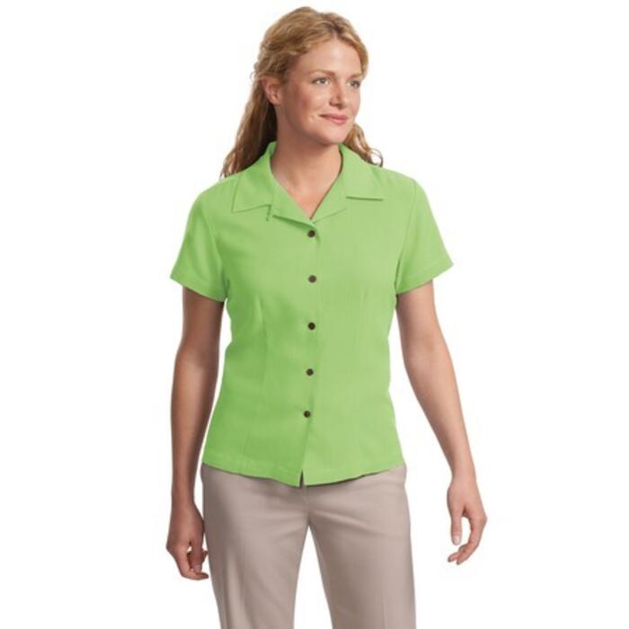 Ladies Silk Blend Camp Shirt Thumbnail