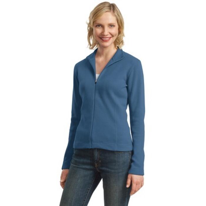 Ladies Flatback Rib Full Zip Jacket Thumbnail