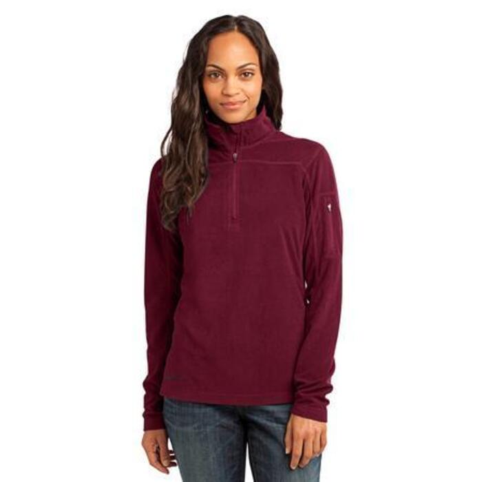 Ladies 1/4 Zip Grid Fleece Pullover Thumbnail