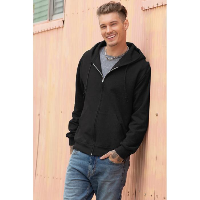 Super Sweats® Full Zip Hooded Sweatshirt Thumbnail