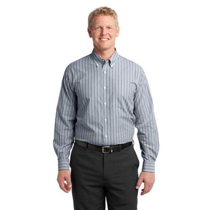 Vertical Stripe Easy Care Shirt Thumbnail