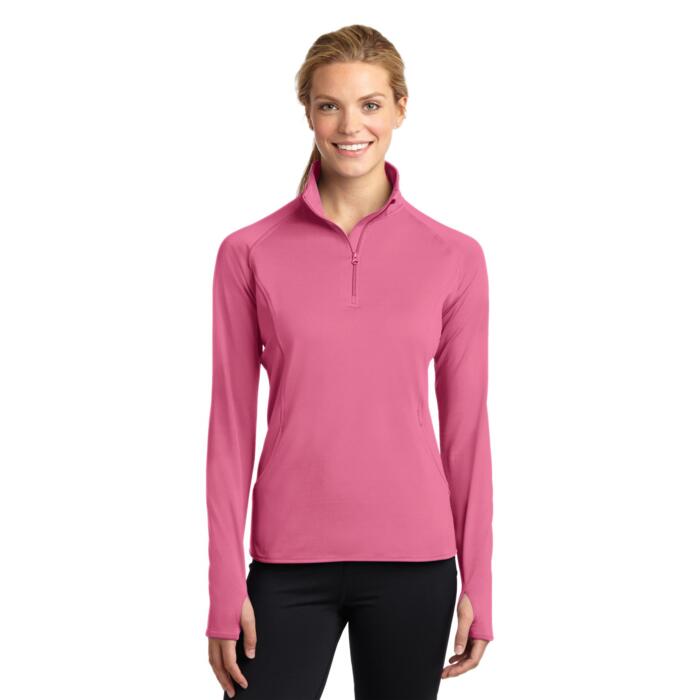 Ladies Sport Wick® Stretch 1/2 Zip Pullover Thumbnail