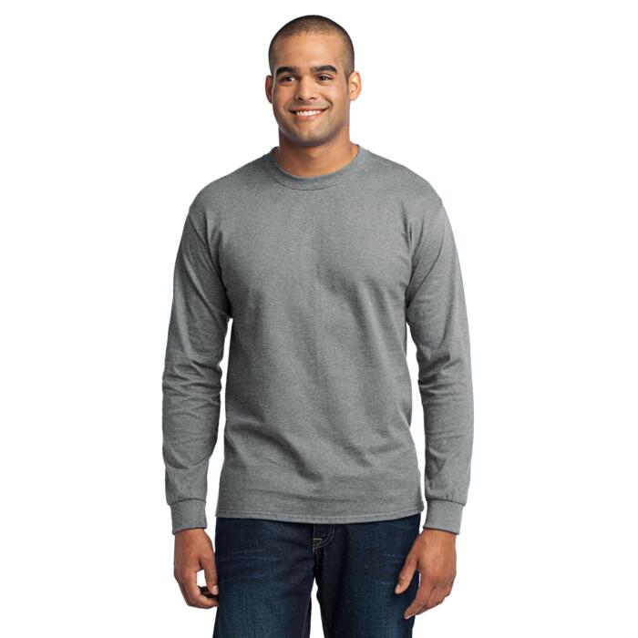 Tall Long Sleeve 50/50 Cotton/Poly T Shirt Thumbnail