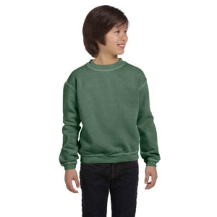 Youth  11 oz. Pigment-Dyed Ringspun Cotton Fleece Crew Thumbnail