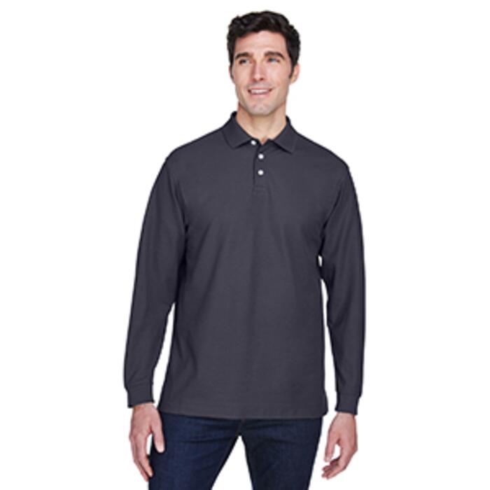 Men’s  Pima Piqué Long-Sleeve Polo Thumbnail