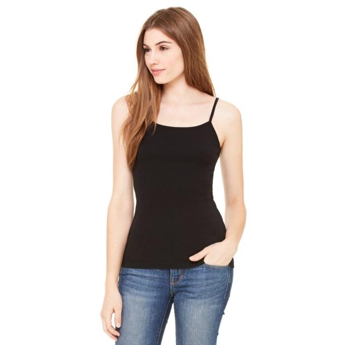Ladies' Baby Rib Spaghetti Strap Tank Top Thumbnail