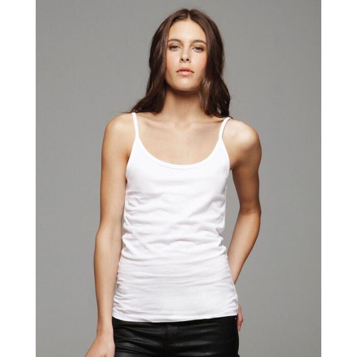 Ladies' Sheer Jersey Scoopneck Tank Top Thumbnail