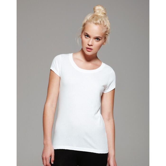 Ladies' Distressed Vintage Jersey T-Shirt Thumbnail