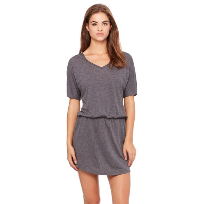 Ladies' Flowy Blousy V-Neck Dress Thumbnail