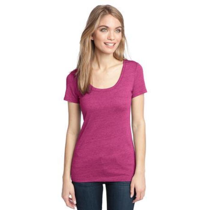 ™ Ladies Textured Scoop Tee Thumbnail