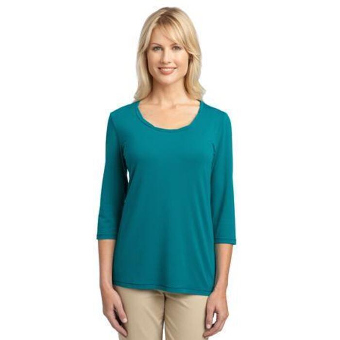 Ladies Concept Rope Neck Shirt Thumbnail