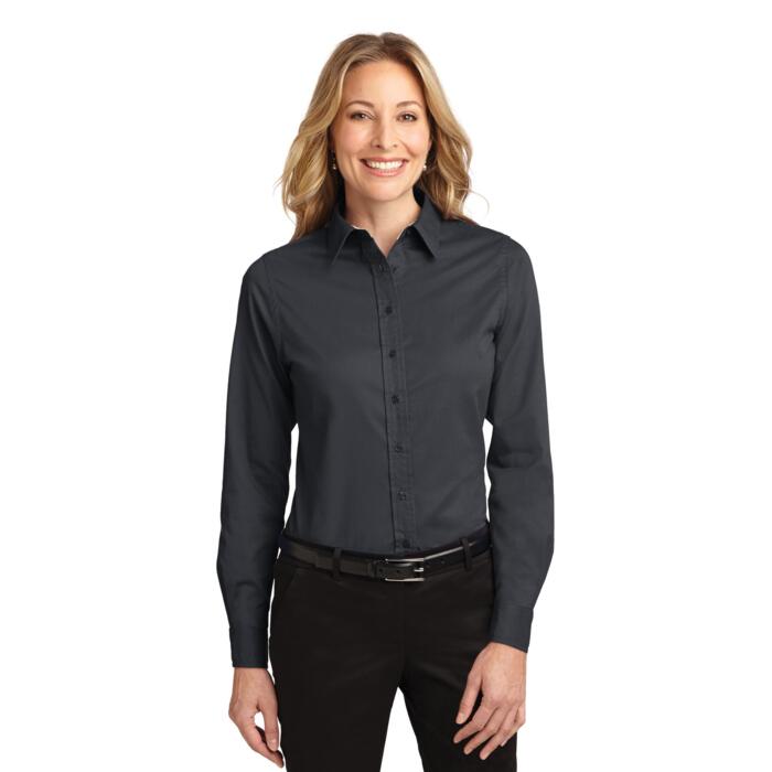 Ladies Long Sleeve Easy Care Shirt Thumbnail