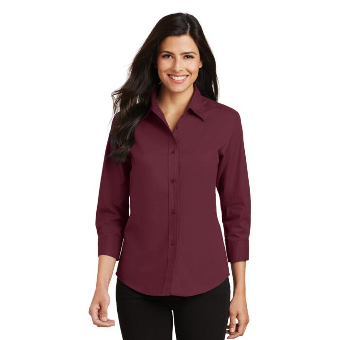 Ladies 3/4 Sleeve Easy Care Shirt Thumbnail